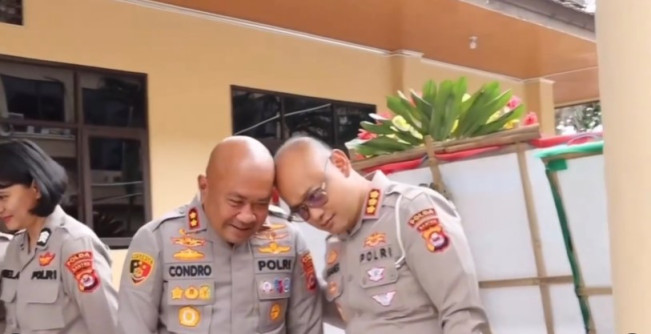Kapolres Serang AKBP Condro Sasongko.mendapat julukan Kapolres Lucu (Instagram  @polres.serang)